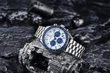 Luxury Chronograph AR Sapphire Mirror Ceramic Bezel New Moon Men's Quartz Watches