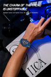 Top Brand Designer Luxury Fashion Triangle Steel Skeleton Mechanical Automatic Movement Sports Wrist watches