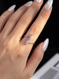 Stunning VVS1 D Colour Moissanite Diamond Twisted Ring High Quality Fine Jewellery