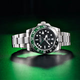 New Luxury Brand 100M Waterproof Sapphire Glass PD-1662 GMT Business Left Crown Men Mechanical Diver Wristwatches