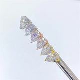 Luxury 0.5-2 Carat Radiant Emerald Pear Asscher Princess Cut Moissanite Diamonds Earrings