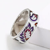 New Exquisite High-quality Irregular Colour Creative Handmade Enamel Ring