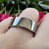 Pipe Cut Polish Finish 6/8/10/12MM Men Women Classic Tungsten Wedding Rings