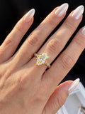 Fashion Real 2 Carat VVS1 D Colour Marquise Moissanite Diamond Engagement Ring