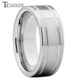 Beautiful Polished Brushed Finish 6MM 8MM Men Women Wedding Tungsten Carbide Rings