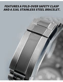 1612 Movement 316L Stainless Steel Sapphire Crystal Glass 200M Water Resistance Watch