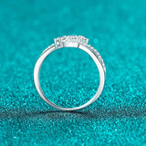 NeeT Full Moissanite Ring for Women 925 Sterling Silver with White Gold Plated Wedding Engagement Women's Ring Jewelry Wholesale