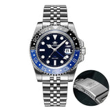 Top Brand New GMT Movement Quartz Watches, Stainless Steel BGW9 Luminous 20Bar Waterproof Diver Watch For Man