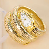 Awesome Unique Design Cross-Border Snake Shape Women's Fashion Watch - Creative Quartz Bracelet Watch