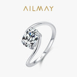 Unique Delicate Oval AAAA Lab Created Diamond 925 Sterling Silver Line Rings