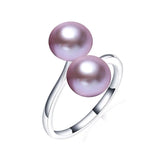 New Arrival Multicolour Natural Freshwater Pearl 925 Sterling Silver Fashion Rings