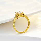 Dazzling D Colour VVS1 1CT Moissanite Diamond Engagement Promise Wedding Rings For Women S925 Silver GRA Jewellery