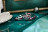 New Arrival Fashion Snake Design Women Bracelet Watches Inlaid with Rhinestones Cuff Bangle Quartz Jewellery Watches