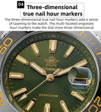 Super Stainless Steel Men 2115 Quartz Watches - Luxury 100m Waterproof Ceramic Bezel  Writwatches for Men