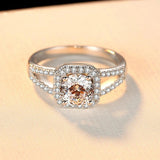 D Colour VVS1 1CT Moissanite Diamond Egagement Wedding Rings For Women S925 Sterling Silver GRA Certified Jewellery
