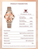 Beautiful Love  inlaid Zirconia Heart Design Steel Band Women's Quartz Watch  - Ideal present