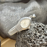 Waterdrop Case Single-Coil Snake Bangle Luxury Art Deco Inspired Ladies Watch