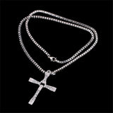 New Spiral Cross Pendant Necklace For Men Women - Stainless Steel Christian Necklace Chain Amulet Jewellery - The Jewellery Supermarket