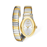 Luxury Snake Shaped Brass Strap Personality Waterproof Quartz Ladies Watches