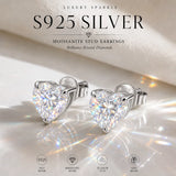 Our Choice 3EX Cut 0.5-2ct Moissanite Diamond D Colour VVS1 Stud Earrings
