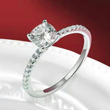 1/2/3CT Cushion Cut Moissanite Diamonds Solitaire Rings 925 Silver GRA Certified Engagement Wedding Fine Jewellery