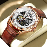 New Arrival Luxury Classic Brand Original Leather Strap Business Fashion Automatic Mechanical Men's Wrist Watches