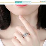 D Colour VVS1 1CT Moissanite Diamond Egagement Wedding Rings For Women S925 Sterling Silver GRA Certified Jewellery