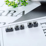 Real 0.1-3CT Moissanite Diamond Stud Earrings Silver Platinum Plated  Fine Jewelry