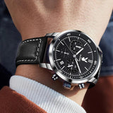Top Brand Business High-end Men's Watch - Original Leather Strap Casual Luminous Elegant WristWatches for Men