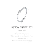Elegant VVS1 D Color Moissanite Stackable 925 Sterling Silver Parallel Bar Ring