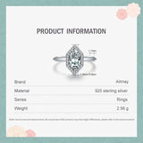 New Fashion Hexagon AAAA Lab Created Diamond Solid Sterling Silver Luxury Ring