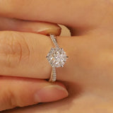 New Arrival 0.5-1ct Sparkling Full Moissanite Wedding Rings For Women - Twist Design Adjustable Fine Jewellery
