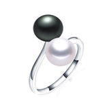 New Arrival Multicolour Natural Freshwater Pearl 925 Sterling Silver Fashion Rings