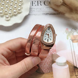 Popular Creative Snake Shaped Women's Quartz Analogue Watches - Women's Bracelets Personalized Wristbands For Women