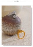 18K Gold Plated Stylish Adjustable Stainless Steel AAA Zirconia Diamonds Heart Snake Ring