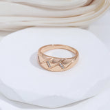 14K Gold Filled AAA Cubic Zircon Diamonds Paved Vintage Rings For Women Fine Jewellery