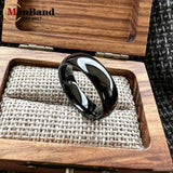 High Polished Dome 6mm 8mm Blue/Black/Gunmetal Men Women Tungsten Carbide Rings