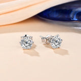 New Arrival D Colour VVS1 3.0 Carat Moissanite Diamonds Stud Earrings for Women - Sterling Silver Fine Jewellery