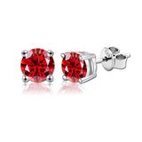 Fabulous Moissanite Diamonds 925 Silver 18K Plated Stud Earrings for Men Women