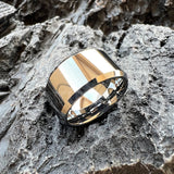Bevel Edges 10mm 12mm Men Women Popular Tungsten Couples Wedding Ring