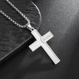 Exquisite Men's Ladies Cross Stainless Steel Pendant Necklace Gothic Religious Cross Amulet Jewellery - The Jewellery Supermarket