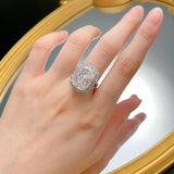 Elegant Desirable and Fashionable Inlaid with Large High Quality AAAAA High Carbon Diamond, Luxury Jewellery