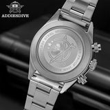 New Luxury Men Waterproof 100m Ceramic Bezel Luminous Steel Quartz Diver Watch