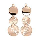 14 Karat Gold Filled Retro Ethnic Long Dangle Fine Jewellery Earrings For Women