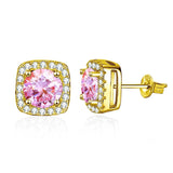 Delicate Moissanite Diamonds S925 Sterling Silver Stud Earrings For Women And Men