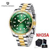 Luxury Brand Top Luxury Gold Automatic Mechanical Wrist Watch Men - Stainless Steel Waterproof New Men's Watches