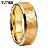 Plane Hammer With Beveled Edge Treatment New 6/8mm Tungsten Carbide Rings
