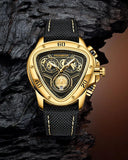 New Top Brand Luxury Gold Watch For Men - Fashion Waterproof Sport Military Quartz Chronograph Wristwatches - The Jewellery Supermarket