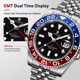 Top Brand Sapphire Crystal Stainless Steel 100M Water Resistant Quartz Watch
