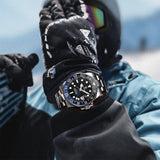 New LUXURY DESIGN Top Mechanical Automatic Watch Sports Rubber Diver Series Watch Luminous Date Display Wristwatches